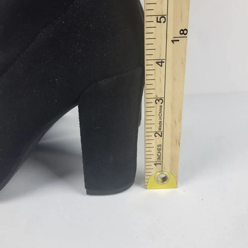 Kenneth Cole new York Josie women's over the knee boots Textile black Size 7.5M